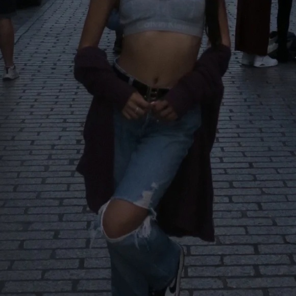 Purple Knit Cardigan - Picture 6 of 7